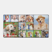 Eenvoudige 12 fotocollage op maat Modern gepersona Bureaumat (Voorkant)