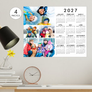 Eenvoudige 2027-foto-agenda poster