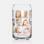 Eenvoudige 24 fotocollage blikvorm glas (Achterkant)