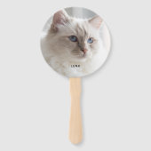 Eenvoudige 2 foto aangepast handwaaier (Achterkant)