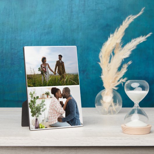 Eenvoudige 2 fotocollage fotoplaat (Zijkant)