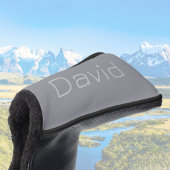 Eenvoudige 3 dimensionaal ogende tekst | Gray Golfheadcover