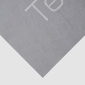 Eenvoudige 3 dimensionaal ogende tekst | Gray Tissuepapier (Detail)