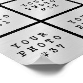Eenvoudige 42 foto collage gepersonaliseerde eigen poster (Hoek)