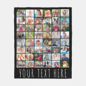Eenvoudige 48-foto voor persoonlijke kleuren fleece deken (Voorkant)