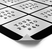 Eenvoudige 53 foto collage Aangepaste kleur Poster (Hoek)