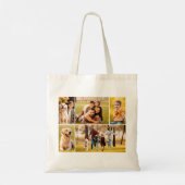 Eenvoudige 5 fotocollage tote bag (Achterkant)