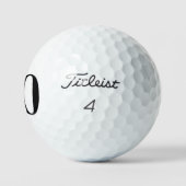Eenvoudige 60e verjaardag Titleist Pro V1 Golfballen (Logo)