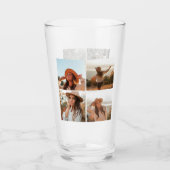 Eenvoudige 8 foto collage glas (Voorkant)