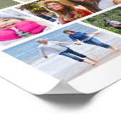 Eenvoudige 99 fotocollage aangepaste kleur poster (Hoek)