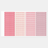 Eenvoudige aangepaste, aangepaste, aangepaste, per labels (Vel)