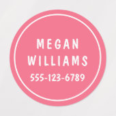 Eenvoudige aangepaste, aangepaste, aangepaste, per labels (Design 1)