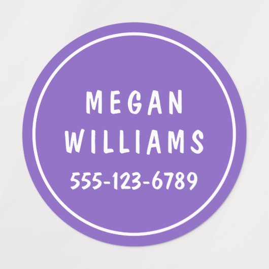 Eenvoudige aangepaste, aangepaste, aangepaste, per labels (Design 1)