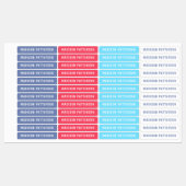 Eenvoudige aangepaste, aangepaste, aangepaste, per labels (Vel)