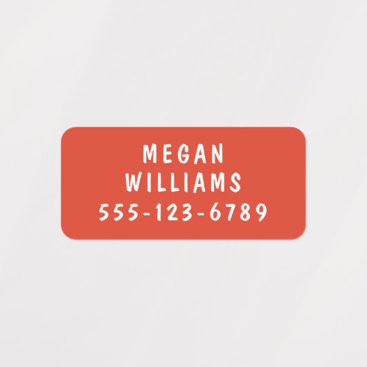 Eenvoudige aangepaste, aangepaste, aangepaste, per labels (Design 1)