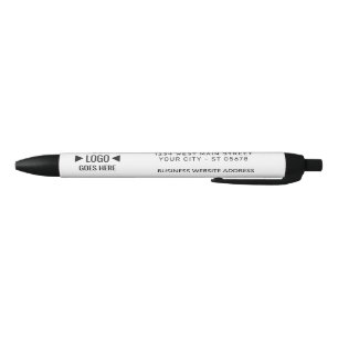 Eenvoudige, aangepaste bedrijfs-pen met Logo Zwarte Inkt Pen