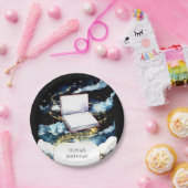 Eenvoudige aangepaste bibliotheek verhalenboek Ver Papieren Bordje (Feest)