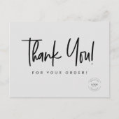 Eenvoudige aangepaste couponcode Zakelijke Logo Briefkaart (Voorkant)