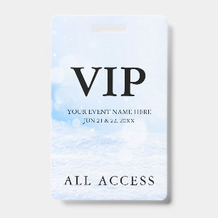 Eenvoudige aangepaste evenement alle toegang VIP-b Badge