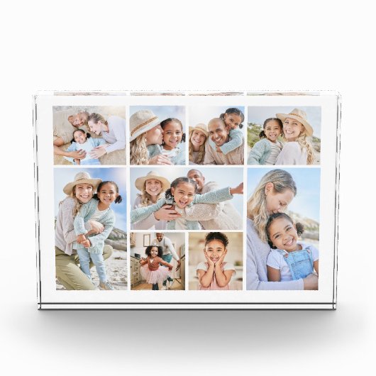 Eenvoudige aangepaste familie collage fotoblokken (Voorkant)