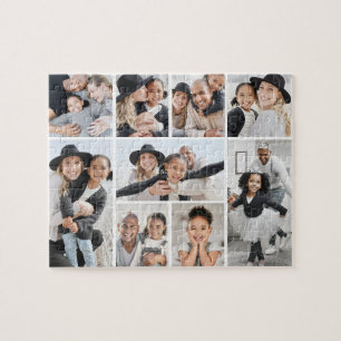 Eenvoudige Aangepaste Familie Fotocollage Legpuzzel