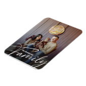 Eenvoudige aangepaste familiefoto magneet (Linkerzijde)