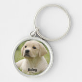 Eenvoudige aangepaste foto Creëer uw eigen hond Sleutelhanger (Voorkant)