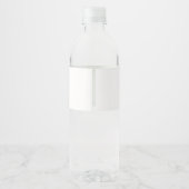 Eenvoudige Aangepaste Foto Water Fles Label Waterfles Etiket (Achterkant)