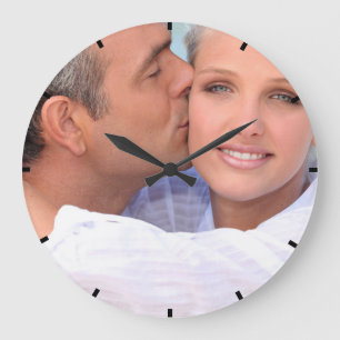 Eenvoudige aangepaste fotoacrylwandkast grote klok