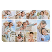 Eenvoudige aangepaste fotocollage van de familie magneet (Horizontaal)