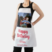 eenvoudige aangepaste fotouitnodiging voor blije v schort (Insitu)