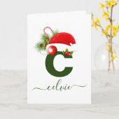 Eenvoudige aangepaste gepersonaliseerde monogram k kaart (Gele Bloem)