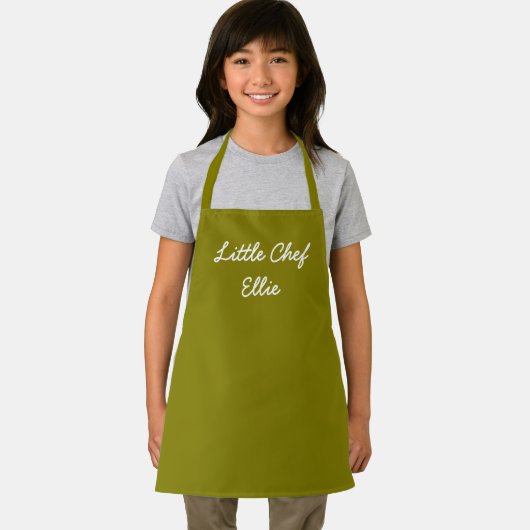 Eenvoudige aangepaste kalligrafie kleine chef-kok schort (Insitu)