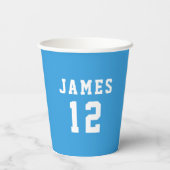 Eenvoudige aangepaste kleurvariatie papieren beker (Achterkant)