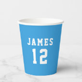 Eenvoudige aangepaste kleurvariatie papieren beker (Voorkant)