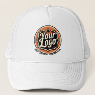 Eenvoudige Aangepaste Logo en Tekst Zakelijk Trucker Pet