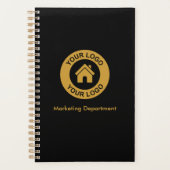 Eenvoudige aangepaste Logo voor bedrijven en tekst Planner (Voorkant)