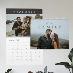 Eenvoudige Aangepaste Minimalistische Moderne Gezi Kalender