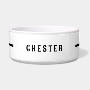 Eenvoudige aangepaste naam grote hond voerbakje
