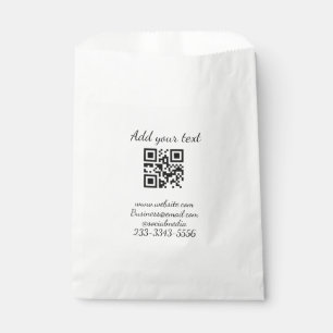 eenvoudige aangepaste QR-code jouw naam toevoegen Bedankzakje