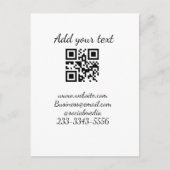 eenvoudige aangepaste QR-code jouw naam toevoegen Briefkaart (Voorkant)