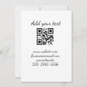 eenvoudige aangepaste QR-code jouw naam toevoegen Feestdagenkaart (Voorkant)