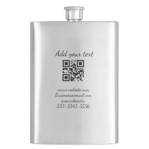 eenvoudige aangepaste QR-code jouw naam toevoegen  Flacon