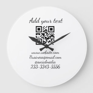 eenvoudige aangepaste QR-code jouw naam toevoegen Grote Klok