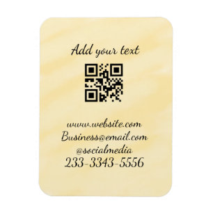 eenvoudige aangepaste QR-code jouw naam toevoegen Magneet