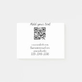 eenvoudige aangepaste QR-code jouw naam toevoegen  Post-it® Notes (Voorkant)