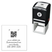 eenvoudige aangepaste QR-code jouw naam toevoegen  Zelfinktende Stempel (In situ)
