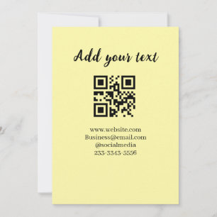 eenvoudige aangepaste QR-code voeg uw naam tekst t Kaart