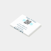 eenvoudige aangepaste QR-code voeg uw naam tekst t Post-it® Notes (Schuin)