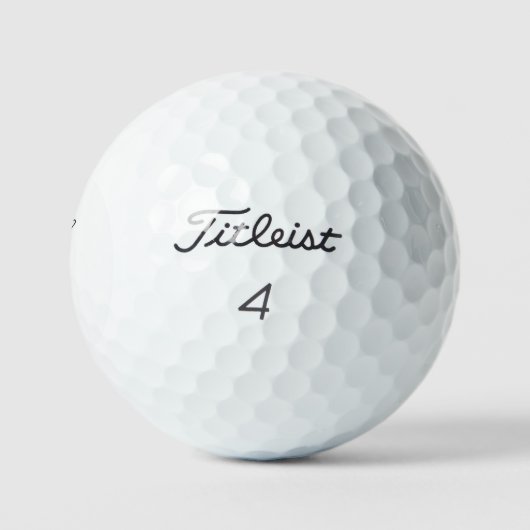 Eenvoudige aangepaste scriptnamen Weddenschap Titl Golfballen (Logo)